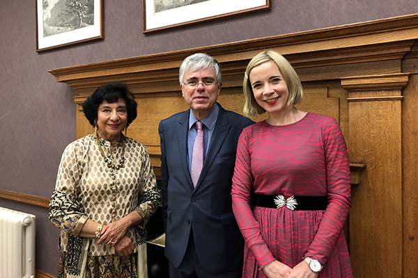 Raj Jones, Prof. Iwan Davies & Lucy Worsley