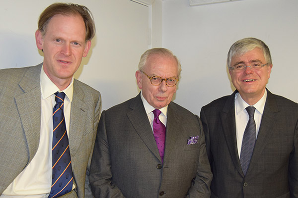 University Chancellor George Meyrick, David Starkey & Prof. Iwan Davies